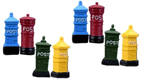 SEWACC 8 Pcs Desktop Ornament Office Desk Decorations Mail Holder for Desk Work Desk Decor Desk Topper Mailbox Model Desktop Decor Miniture Decoration The Office Desk Decor Birthday