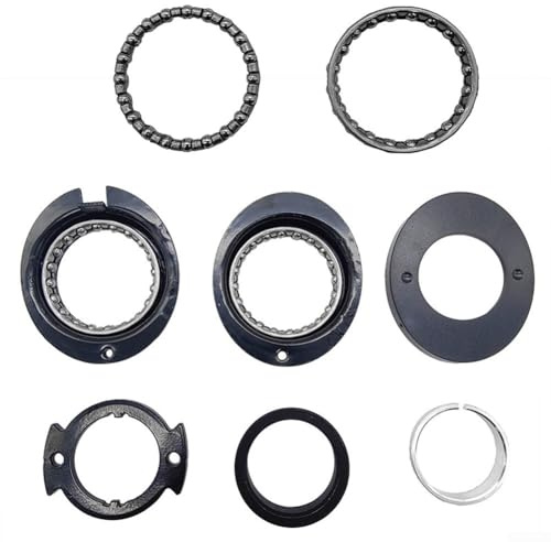 Zilimontt Steering Bearings and Fixture Set For M365 PRO PRO2 Electric Scooters Headset Aluminum Alloy Plastic, Electric Scooter Repair Parts