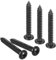 TA-VIGOR 100Pcs Self Tapping Screws, M4 Phillips Pan Head Screw, 30mm Round Head Tapping Screws, Stainless Steel Machine Wood Fasteners Bolts for Wood, Drywall, Furniture, Repairing, Black