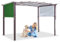 CZQGLYM Toile Pergola Retractable Amovible - Bâche de Remplacement UPF 50+ (UV 50+) - Toiture Escamotable pour Tonnelle, Jardin, Balcon - Facile à Installer (5.4× 2.5m/17.7× 8.2ft,Green)