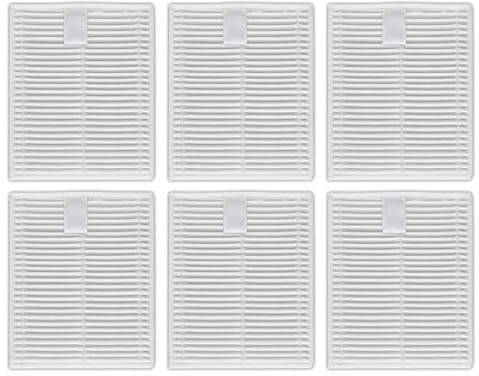 (6 unidades) Q7 M5/M5+ Filtro HEPA de repuesto compatible con Roborock Q7 L5/ L5+ robot aspirador, juego de accesorios, filtro vertical, filtro de aspiradora, filtro de bidón