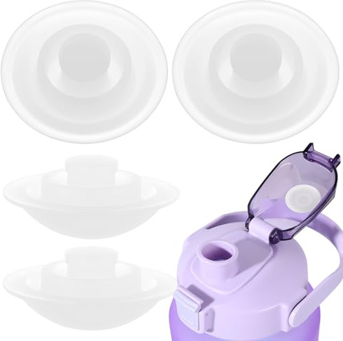 NIYANGLE 5pcs Water Cup Leak Stopper, Silicone Spill Proof Stoppers for Belly Bottle Water Bottle Caps Leakproof Accessories