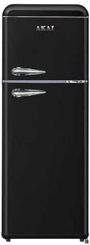 Akai Frigorifero Doppia Porta Vintage Anni 50 CLASS241KBK 147x55 cm cl. E Nero