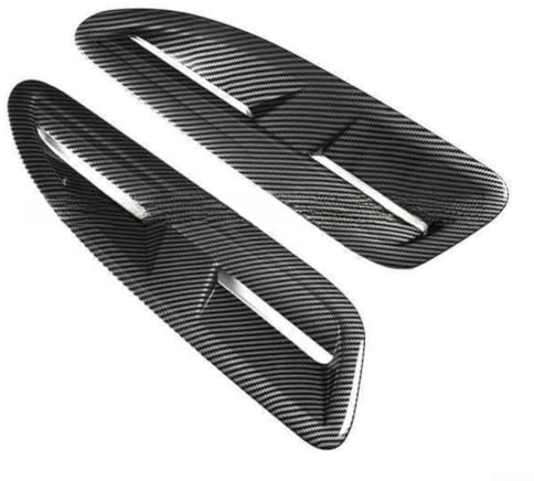 Paletta di ventilazione del cofano in fibra di carbonio per Jaguar XKR, condotto di aspirazione dell'aria in ABS con stile in fibra di carbonio, copertura per ventola del cofano per un migliore