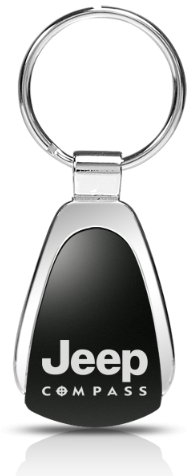 Jeep Compass Black Tear Drop Auto Key Chain