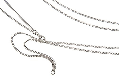 Silberketten Store Bauchkette Bikinikette 2reihig - echt 925 Silber Panzerkette Länge wählbar von 65-110cm