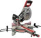 LUMBER JACK 10 Inch Mitre Saw Double Bevel Action, Sliding Compound Woodworking Chop Machine, 2000W Motor & Fitted Laser Light, 254mm Blade