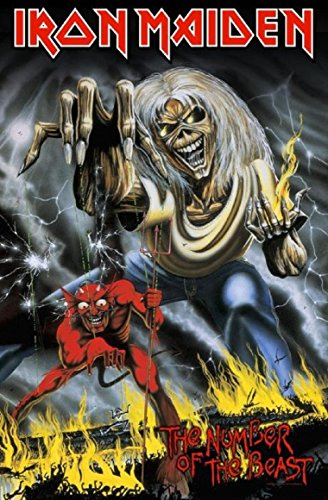 Iron Maiden number of the beast Deluxe Textile Poster 104x75cm