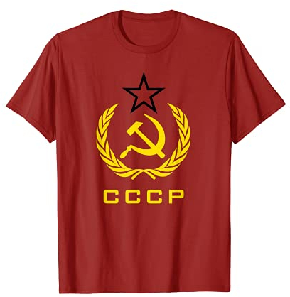 CCCP Hammer Sichel Design sowjetischen Russland T-Shirt