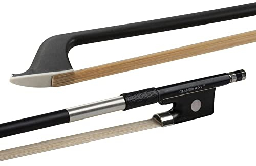 GLASSER Cellobogen, Carbon Graphit, Made in USA, 4000X-34, Neusilberbewicklung, für 3/4 Cello