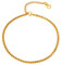 U7 Gourmette de Cheville Femme Plaqué Or Chaîne Maille Box Réglable 22+5cm 3mm de Large Accessoire Tendance Plage