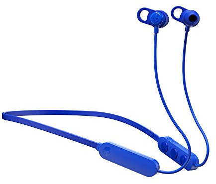 Skullcandy Jib+ Wireless In-Ear Earbuds with Microphone for Hands-Free Calls, 8-Hour Rechargeable Battery, Included Ear Gels for Noise Isolation, Blue
