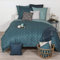 CÔTE DECO Bettwäsche Gatsby, geometrisch, Blau, 240 x 220 cm, Azsy – Bettwäsche-Set, Bedruckt, mit 2 Kissenbezügen