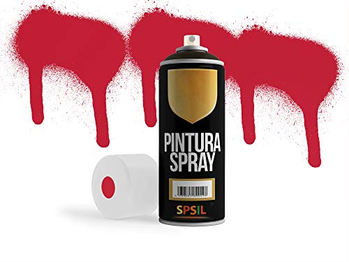 MovilCom® - Pintura en spray color Rojo intenso, 200ml, mod.8611