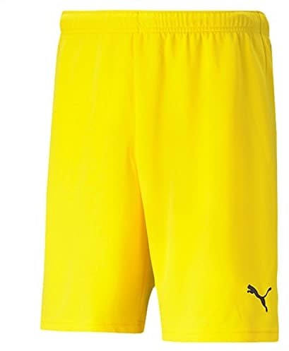 PUMA Mixte bébé Teamrise Jr Short, Multicolore (Cyber Yellow/Black), 11-12 ans EU