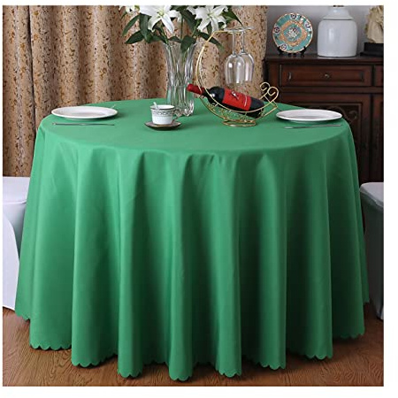CIEEIN CIEHT Tischdecke Schreibtisch Tischtuch Tischwäsche Couchtisch Küchentischabdeckung Party Hochzeit Tafeltuch Rund Gras-Grün B 320cm