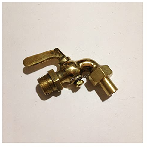 Kugelhahn schließen Schalter 1/43/8 1/2BSPP Externer Thread X Sockelschweißen Bronze Antike Messing Ein-Griff-Wasserhahn Petcock Tap Wasser Kraftstoff Benzinöl (Specification : 1/2)