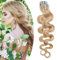 SEGO Tape Extensions Echthaar Klebeband Double Side 100% Haman Haar Haarverlängerung Haarteil GEWELLT 50g 20 Stück Skin Weft Honigblond/Hellblond #18p613-1 16(40cm)-20 PCS-Gewellt