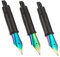Set of 3 Hongdian Fountain Pen Rainbow Nibs (Fine, Extra Fine and Bent Nib) for Black Forest 1850, 1851?6013, 517S and 517D Series