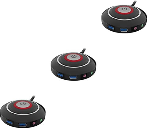 Mikikit 3stücke Usb Audio Verlängerungskabel Mit Reset-taste Für Desktop-computer Externer Netzschalter Für Pc Installieren Geeignet Für Büro Internetcafé Schule Und Mehr