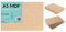ASENME 20 Stück MDF-Holzplatten 21 x 14,8 x 4 mm, Holzplatten, Holz für Heimwerker (A5)