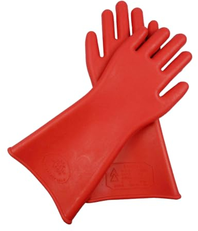 Elektrisch isolierte Lineman 12KV Sicherheit Elektrische Gummihandschuhe Elektriker Hochspannung Arbeitsschutzhandschuhe Schutzvorrichtungen für Elektrische Arbeiten (1 paar)