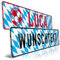 schildEVO Bayern-Schild geprägt | Bayernraute | Aluminium Namens-Schild | Fun-Kennzeichen mit Wunschtext | Freistaat Bayern