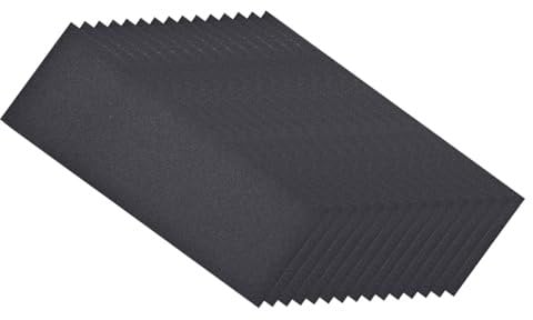 CoCud Wet Dry Sanding Sheets, 9 Inch x 3.6 Inch 220 Grits Sand Paper Sheets Silicon Carbide - (Applications: for Drywall Wood Polish), 15 Pieces