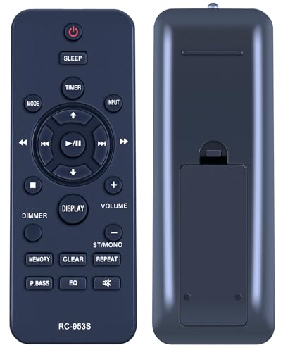 GOUYESHO RC-953S Ersatz Fernbedienung RC-953S X-EM16 EM26 X-EM21 X-EM11 X-PM12 Kompatibel mit Pioneer Micro Hi-Fi Receiver Fernbedienung