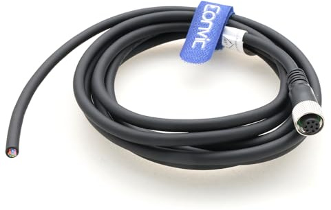 Eonvic M12 Buchse gerade 8 Pins Stecker Luftfahrt Buchse abgeschirmtes elektrisches Kabel Industrieller Sensor Stecker 1M