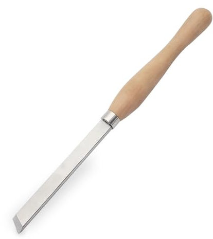 Phukimlong Woodturning Tools 3/4 inch Skew Chisel with M2 HSS and HRC63-65 Cryogenic Treatment - Premium Beech Handle(19mm)…