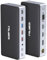 USB C Docking Station Dual Monitor, 16 in 1 Multiport Adapter Hub with Triple Display (2 HDMI, DP, VGA, 2 PD 100W & 18W, RJ45, USB C&A, SD/TF, Mic/Audio) Compatible for MacBook/Dell/HP/Lenovo Laptops