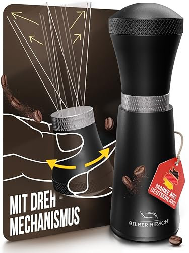 SILBERHIRSCH® WDT Tool - mit Drehfunktion - Espresso Nadel 0.35mm inkl. 10x Ersatznadeln und Reinigungspinsel