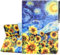 KEROM Case for iPad (A16) 11th Generation Case 11 Inch 2025, iPad 10th Generation Cover 10.9 Inch 2022, Cute PU Leather Folio Stand Protective Cover for Kids, Girls, Woman - Starry Sky