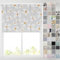 Barnes Blinds - Blackout Pattern Roller Blinds for Windows, Custom Cut to Size - Thermal Fabric Durable Fittings Easy Fit (Daisies 91.5cm)