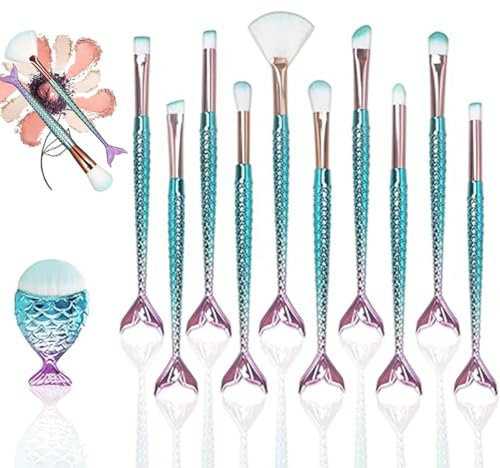 11 Pezzi Pennelli per Trucco Occhi Professionali Pennelli Trucco Professionale Set Occhi Trucco Pennello Ombretto Sfumature sopracciglia per sfumare ombretto cipria correttore,pennelli make up