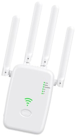 Uhngw Extensor de WiFi, Amplificador de WiFi, Amplificador Wi-Fi, Extensor WiFi de 300Mbps, repetidor WiFi, Amplificador de señal inalámbrico, potenciador de Red extendido, enrutador doméstico para