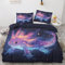 Bettwäsche 140x200 Axolotl - Fantasie Bunt Deko Bettbezug 2er Set mit 1 Kopfkissenbezug 70x90, mit Reißverschluss, Weiche Kuschelige Bügelfreie Mikrofaser Wendebettwäsche ZJY2529