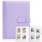 128 Taschen Fotoalbum für Fujifilm Instax Mini LiPlay 11 12 9 8+ 8 7S Sofortbildkamera, für Polaroid Snap SnapTouch PIC-300 Z2300 Mint Zip Sofortbildkamera Drucker (Lila)