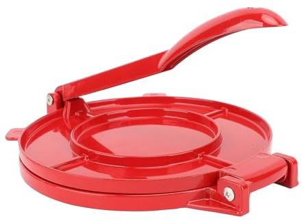 Denash Presse à Tortillas 10 Pouces, Presse à Tortillas en Alliage D'aluminium avec Poignée, Presse à Tortillas à Farine Tortillera Pataconera Roti Maker Taco Maker Taco Press