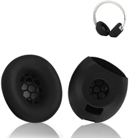 Adhiper Studio Pro Silicone Case Cover Ear Pads Cover Compatible with Beats Studio Pro, Studio Pro Protective Earpad Covers Accessories, Anti-Scratch, securely, Washable Protector Cover(Black)