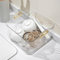 Clear Plastic Washing Up Bowl with Handles and Drain Plug, Kitchen Dish Organiser, fruit veg wash soak drain bowl