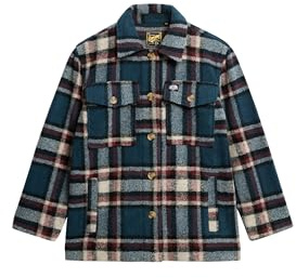 Superdry Damen Schwere, ungefütterte Hemdjacke