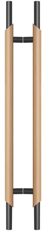 XCHSXYL Türgriff aus Massivholz für Glastüren, moderner Langer Push-Pull-Griff für die Vordertür, kommerzieller Stangengriff für Geschäfte/Wohnungen (Farbe: Stil 1, Größe: 180 x 140 cm)