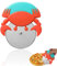 KASESSS 2 Pieces Pizza Cutter Wheel Premium, Crab Pizza Slicer Novelty, Pizza Wheel Easy to Cut, Pizza Cutters Handle Large & Small Pizza, Pizza Wheel Cutter for Kitchen Gadget Accessories