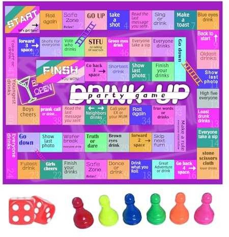 Trinkspiele für Erwachsene, lustige Würfel- und Tischspiele für Erwachsene, lustige Aktivitäten für Partys, Geburtstage, Halloween, Strand, Hochzeit, Camping