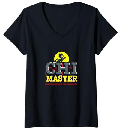 Damen Chi-Meister T-Shirt mit V-Ausschnitt