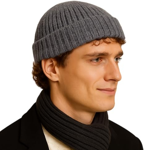 Comhats XXL Fisherman Beanie Wollmix bis 63 cm, robust & maschinenwaschbar | Große Größen bis 63 cm, weicher Merinowoll-Mix, strapazierfähig & maschinenwaschbar, modisch und vielseitig kombinierbar