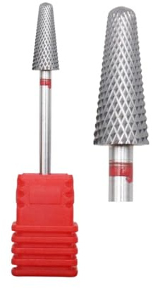 Professional Umbrella Shape Tungsten Carbide Nail Drill Bit for Cuticle Removal Nail Detail Work(F)