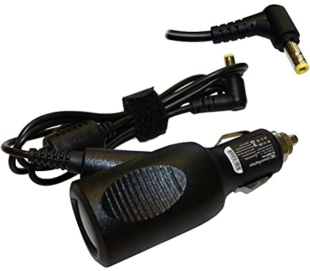 Power4Laptops DC Adapter Laptop Car Charger Compatible With Acer Aspire One 722